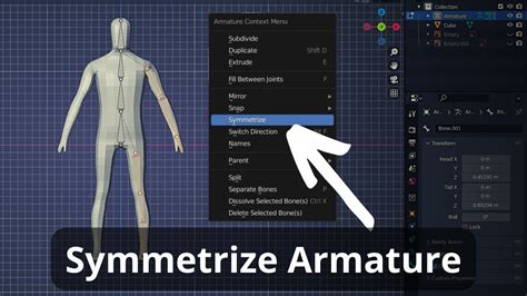 blender mirror armature|More.